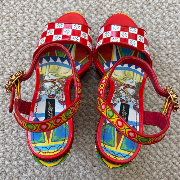 Colorful Platform Sandals - Picture 4 of 8